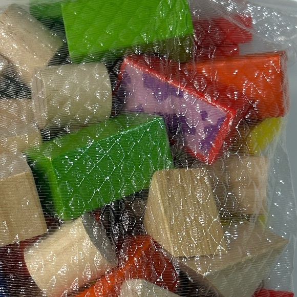 Colorful Wooden Building Blocks Set - Free W Purchase - Picture 3 of 3